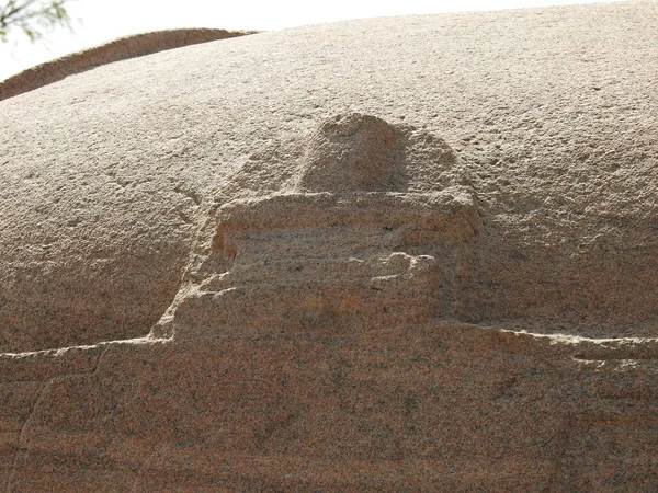 Close Belo Templo Hindu Veerabhadra Localizado Lepakshi Estado Indiano Andhra — Fotografia de Stock