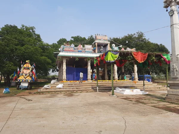 Bangalore Karnataka India April 2022 Closeup Beautiful Decoration Many Chariots — 스톡 사진