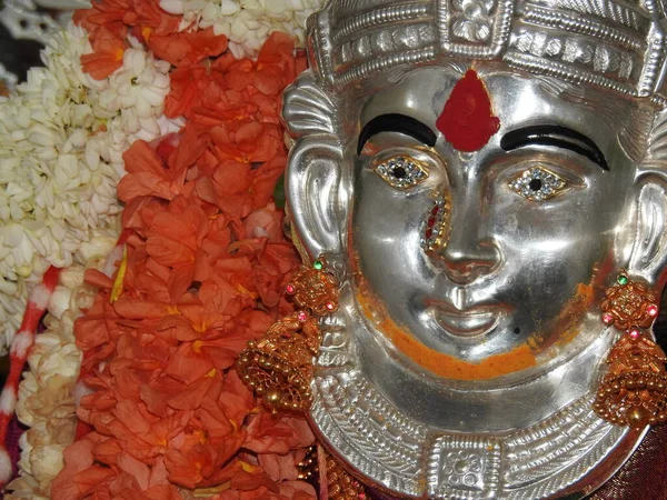 Bangalore Karnataka India July 2020 Beautiful Puja Decoration Goddess Vara — Stockfoto