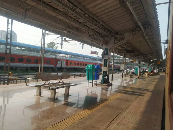 Бангалор Карнатака Индия Апреля 2021 Года Улучшение Железнодорожной Платформы Йешвантпур — стоковое фото