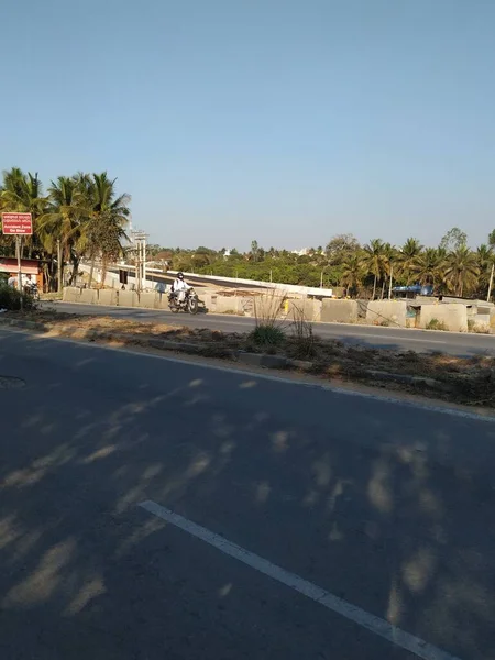 班加罗尔 卡纳塔克邦 毕达迪附近Nh275公路上美丽的克里希纳勋爵圣殿的布景 — 图库照片