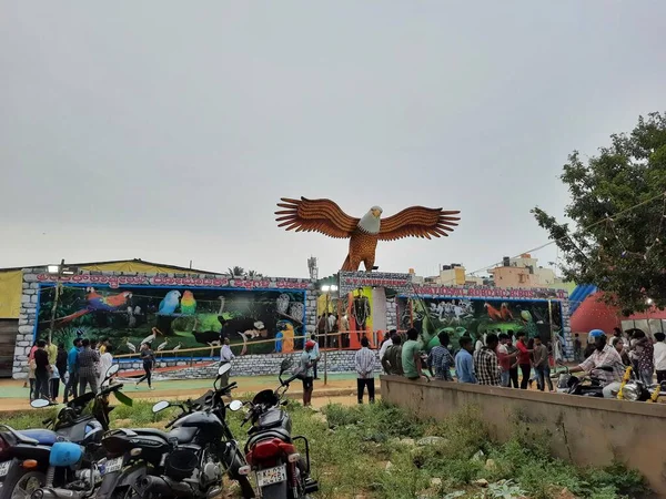 Bangalore Karnataka Indie Říj 2022 Detailní Záběr Krásné Robotické Ptáky — Stock fotografie