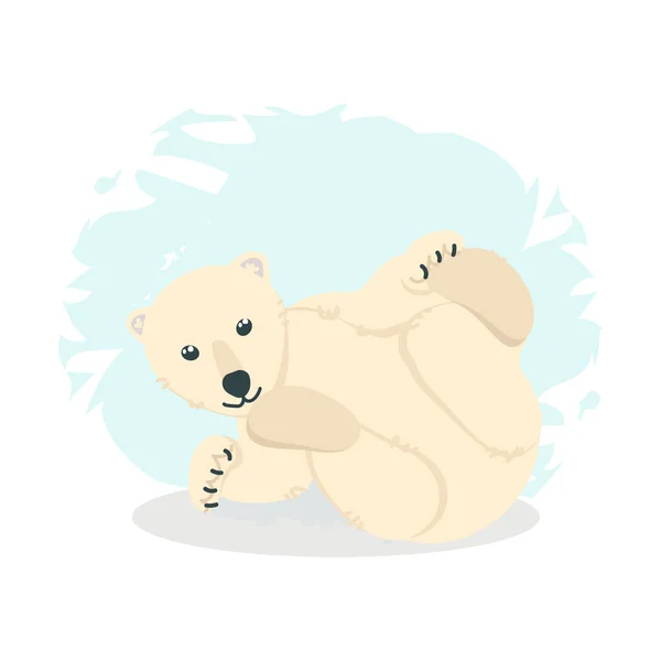 Белый медведь вектор клипового искусства — стоковый вектор