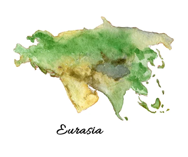 Eurasia akvarel ručně kreslené izolované klip art — Stock fotografie