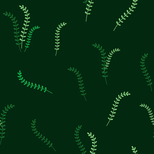 녹색 풀잎 모양의 풀잎 모양의 습윤 무늬 — 스톡 벡터
