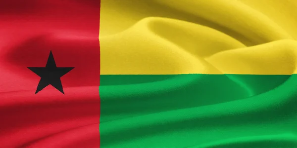 Bandeira da Guiné-Bissau — Fotografia de Stock