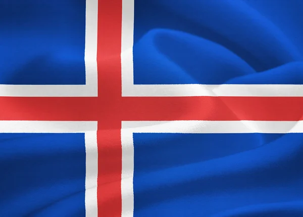 Vlag van IJsland — Stockfoto