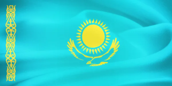 Flag of Kazakhstan — Stock Photo, Image