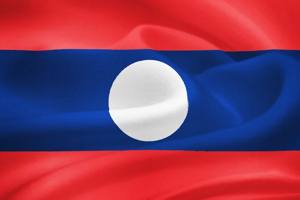 Laos flagga — Stockfoto