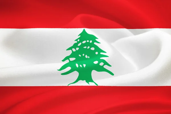 Bandera de lebanón —  Fotos de Stock