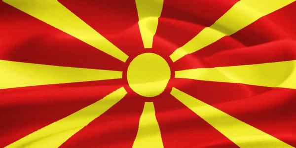 Bandeira da Macedónia — Fotografia de Stock