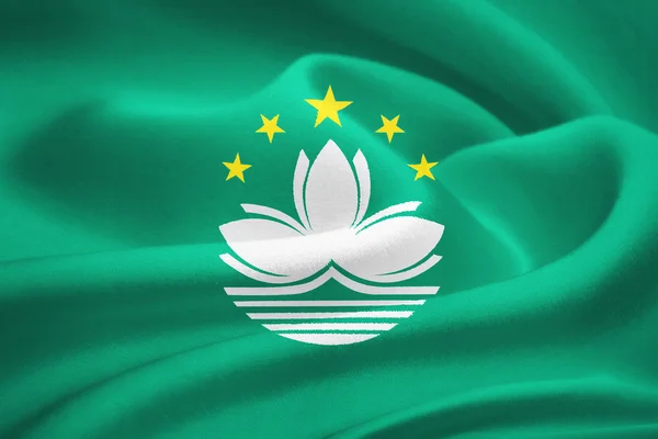 Flagge von Macau — Stockfoto