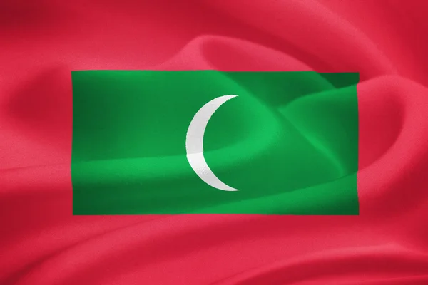 Maldivernes flag - Stock-foto