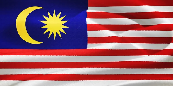 Malaysiens flagga — Stockfoto