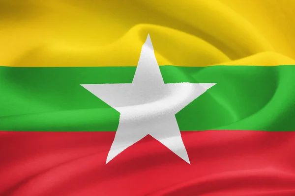 Флаг Мьянмы — стоковое фото