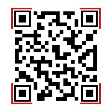 Siyah vektör QR kod simgesi. Qr kod ödeme tarama sembolü izole edilmiştir.