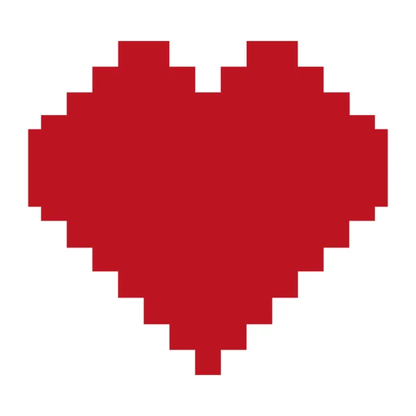 Srdce Symbol Lásky Barevný Vektor Ilustrace Bílém Pozadí — Stockový vektor
