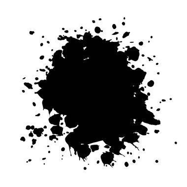 Çizgiler, lekeler, noktalar, çizgiler ile homurdanan mürekkep lekesi. Tabaklar dolusu boya, Rorschach Testi için suluboya. Posta kartı, afiş, afiş tasarımı için kullanın..