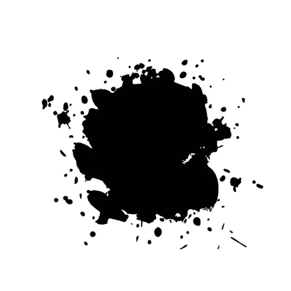 스프레이 점으로 그르렁 거리는 잉크로 얼룩을 만든다 Abstract Spot Splatters — 스톡 벡터
