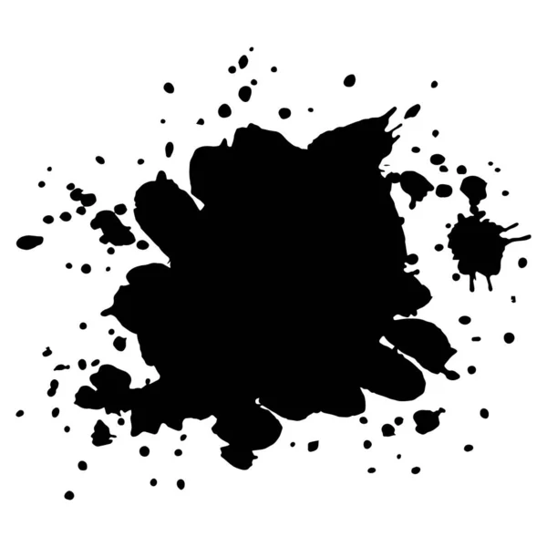 스프레이 점으로 그르렁 거리는 잉크로 얼룩을 만든다 Abstract Spot Splatters — 스톡 벡터