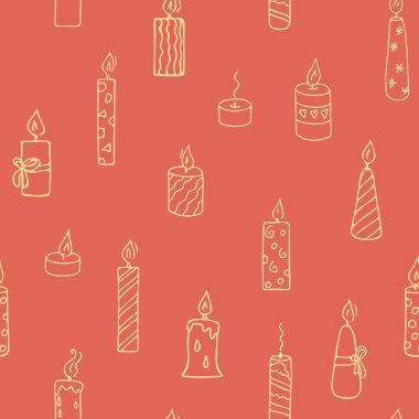 Karalama mumları desensiz. Doğum günü partisi için dekorasyon ya da Sevgililer Günü için romantik akşam yemeği. Fitil ve balmumlu el yapımı duvar kağıdı ışığı.