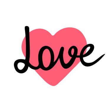 Aşk mektupları, Calligraphy.Valentine kartı, tebrik şablonu. Tatile kadar el yazısı. Poster, etiket, etiket, kartpostal etiketi, kartpostallı vektör için romantik yazılar.