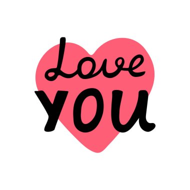 Aşk mektupları, Calligraphy.Valentine kartı, tebrik şablonu. Tatile kadar el yazısı. Poster, etiket, etiket, kartpostal etiketi, kartpostallı vektör için romantik yazılar.