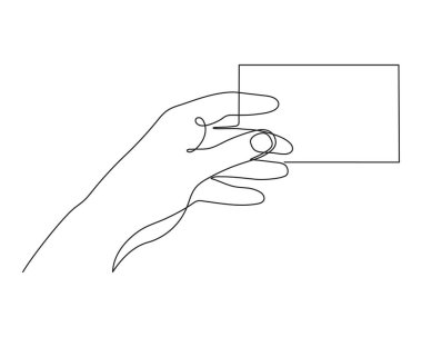 6 parmaklı el, yanlış avuç içi, tek çizgili sanat eseri, sürekli hatlar. Düzenlenebilir felç. İzole edilmiş. Vektör illüstrasyonu