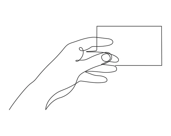 Mão Com Dedos Palma Errada Uma Linha Arte Contorno Contínuo —  Vetores de Stock