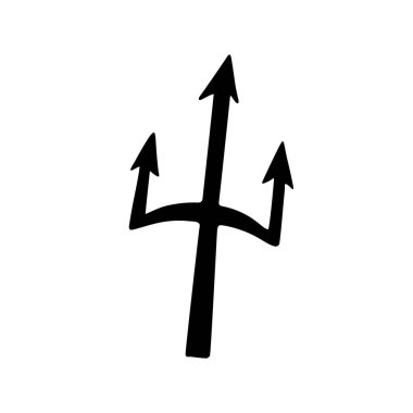 Ukrayna arması, vatansever mührü, ulusal amblem. Basit bir ikon, Ukrayna ülkesinin etnik simgesi, bağımsız cumhuriyetin sembolü. İzole edilmiş. Vektör