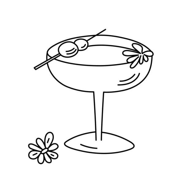 Drinken Alcoholische Cocktail Feestelijke Drank Voor Feestdagen Gebruik Voor Het — Stockvector