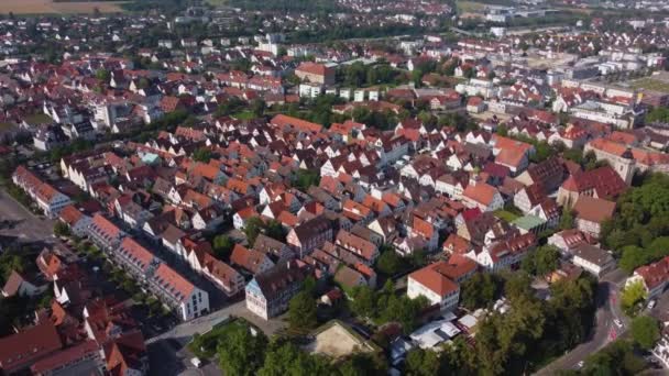 Yazın Güneşli Bir Günde Kirchheim Hava Manzarası — Stok video