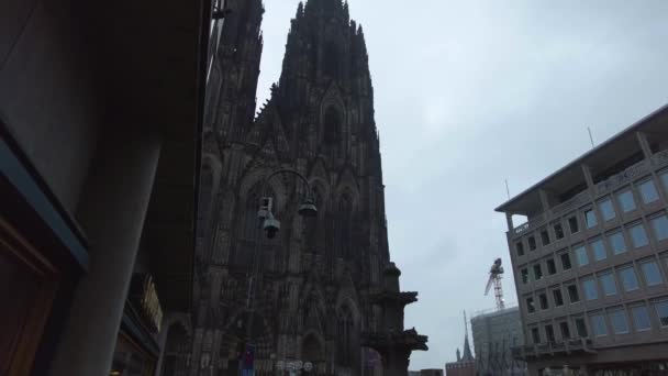 Vue Autour Centre Ville Cologne Allemagne Par Dimanche Matin Nuageux — Video