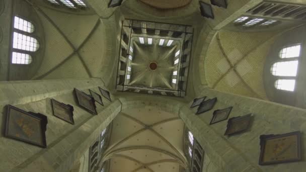 Innenraum Einer Kirche Der Stadt Gent Belgien — Stockvideo