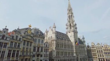 Yazın bir gün Brüksel, Belçika şehir merkezini gezin.