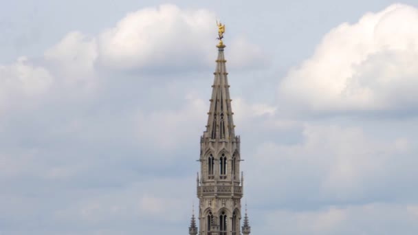 Vue Autour Centre Ville Bruxelles Belgique Une Journée Été — Video