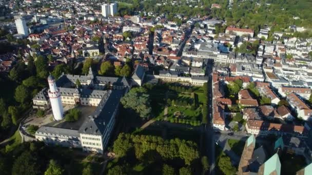 Veduta Aerea Della Città Bad Homburg Germania Hesse Una Mattina — Video Stock