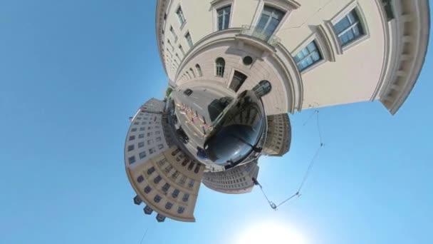 Літній Сонячний День Проїжджаючи Вулицею Мюнхена Баварія — стокове відео