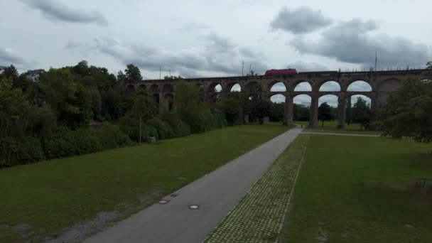 Impressions Vieille Ville Bietigheim Bissingen Par Une Journée Nuageuse Été — Video