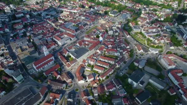 Aerial View City Pfaffenhofen Der Ilm Germany Bavaria Sunny High — Stock Video