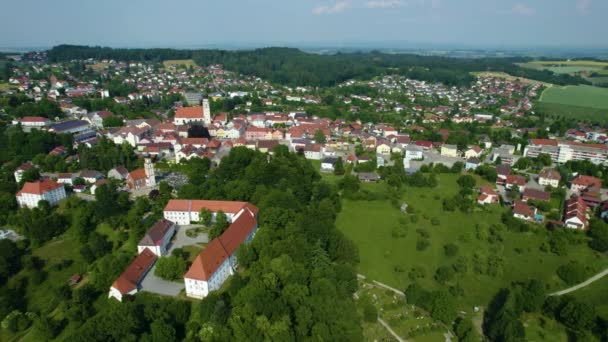 Vue Aérienne Autour Ville Bad Griesbach Allemagne Bavière Par Après — Video