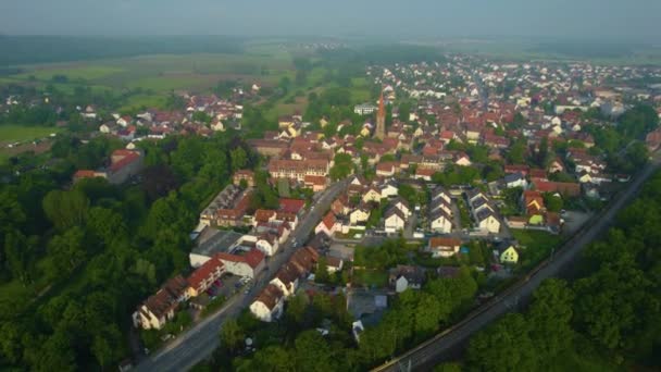 Veduta Aerea Intorno Una Città Germania Baviera Una Giornata Sole — Video Stock