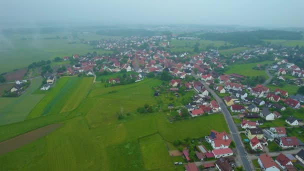 Widok Lotu Ptaka Miasto Niemczech Bawaria Słoneczne Popołudnie Wiosną — Wideo stockowe