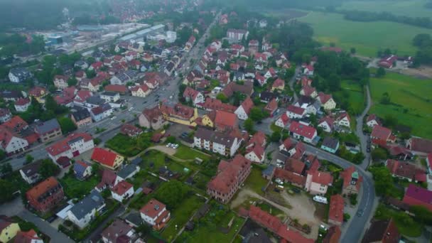 Almanya Nın Havadan Görünüşü Güneşli Bir Baharda Öğleden Sonra Bavyera — Stok video