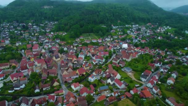 Vista Aérea Centro Cidade Velha Alemanha Baviera Dia Primavera Ensolarado — Vídeo de Stock
