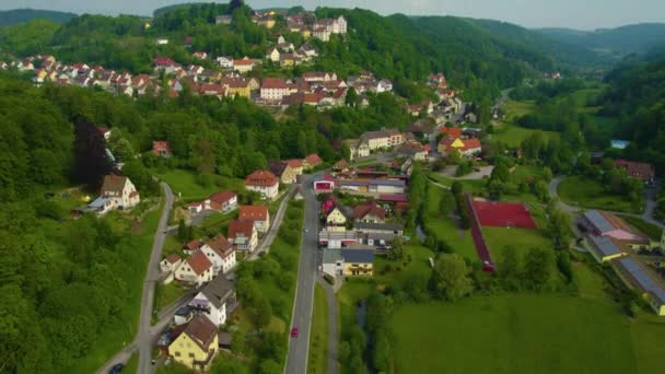 Vue Aérienne Vieux Centre Ville Allemagne Bavière Par Une Journée — Video