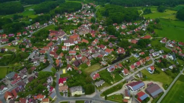 Vue Aérienne Vieux Centre Ville Allemagne Bavière Par Une Journée — Video