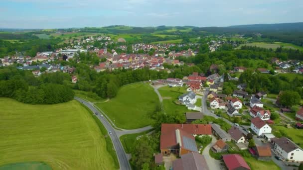 Veduta Aerea Centro Storico Germania Baviera Una Soleggiata Giornata Primaverile — Video Stock