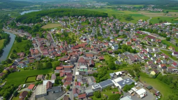 Veduta Aerea Centro Storico Germania Baviera Una Soleggiata Giornata Primaverile — Video Stock