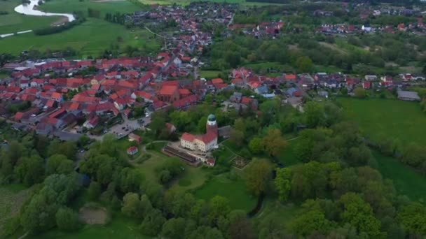 Veduta Aerea Centro Storico Germania Baviera Una Soleggiata Giornata Primaverile — Video Stock